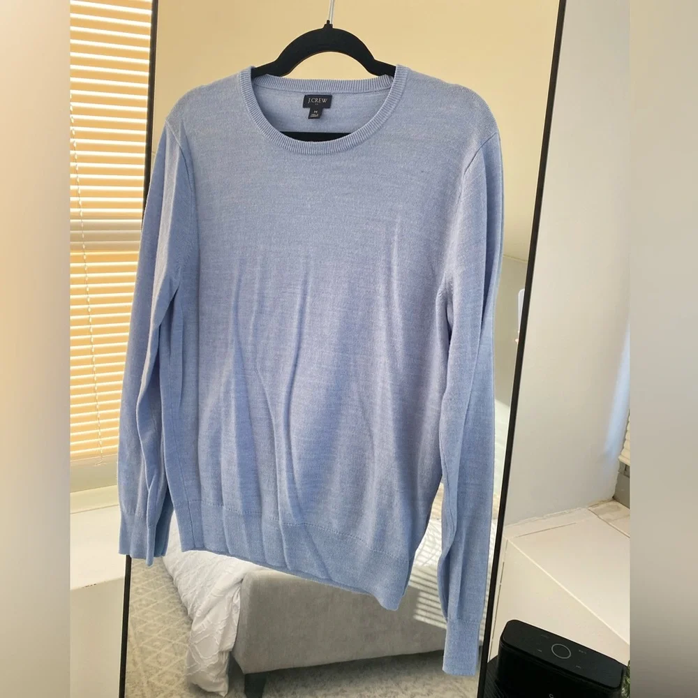 J. Crew - Baby Blue Merino Wool Crewneck Sweater - Size M